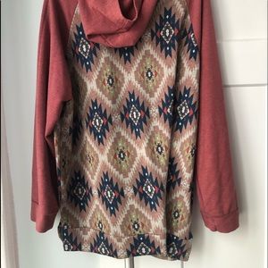 Light hoodie perfect for Spring or Fall. This is true to size with stretch.